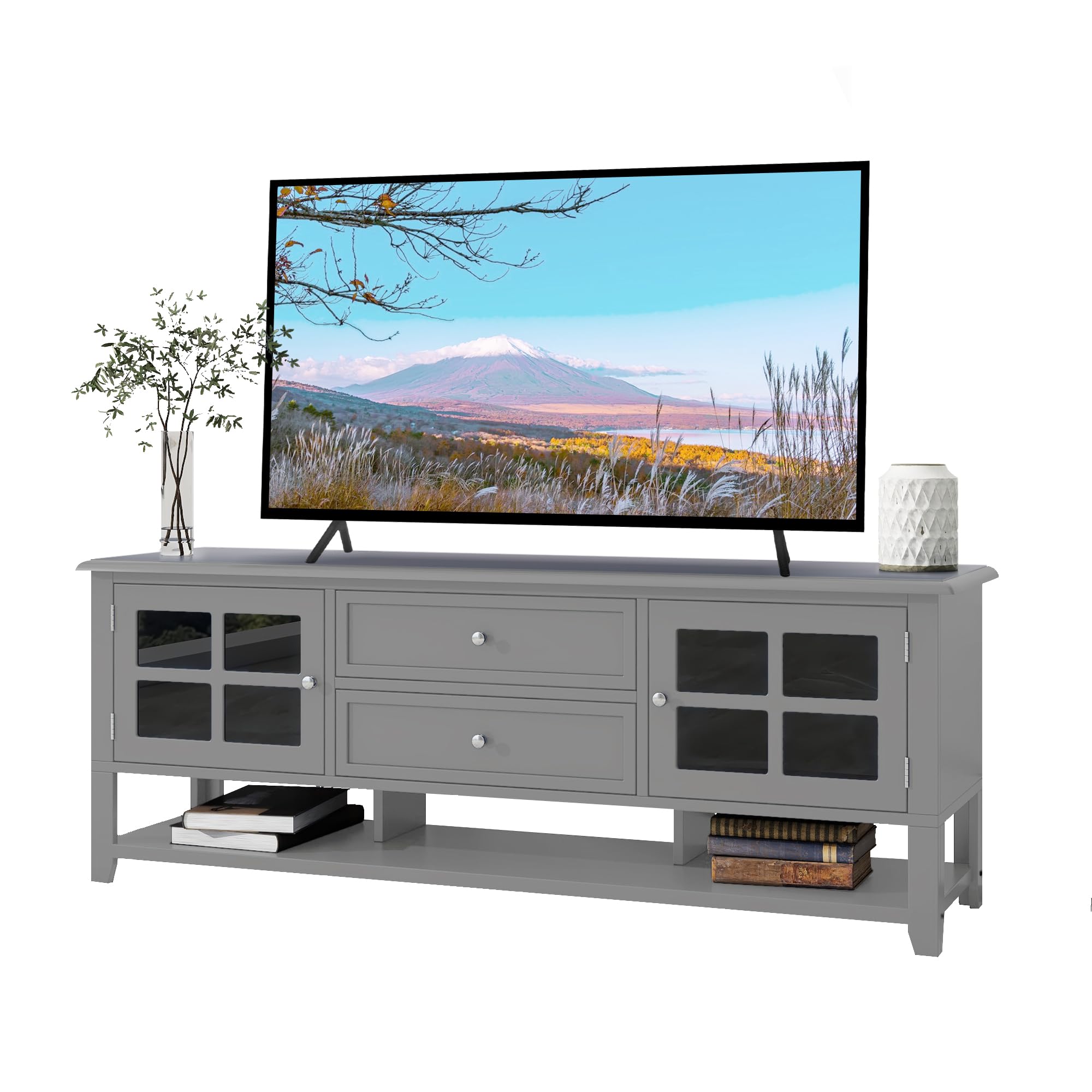 Amazon.com: Merax Farmhouse TV Stand for TVs up to 60